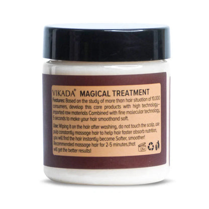 Deep moisturising hair mask in 80ml container for damaged hair treatment with 2-5 minute application