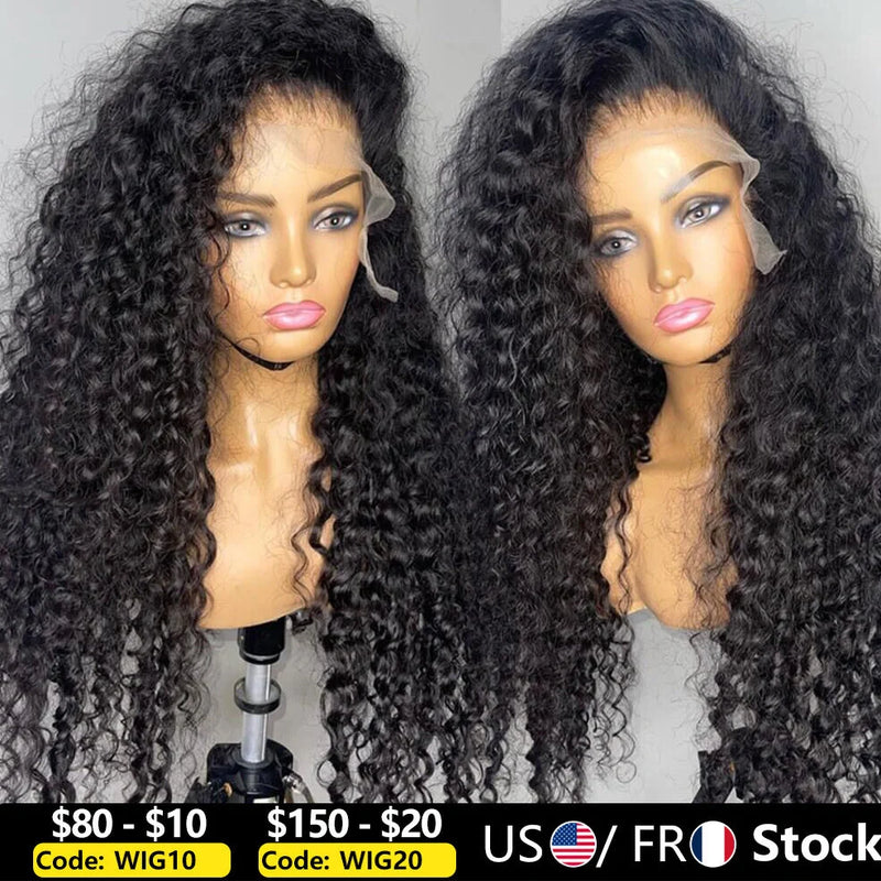 Deep Wave T Part Frontal Wig made from 100% human hair with hand-woven construction, available in lengths from 8 to 32 inches and multiple colour options for versatile styling