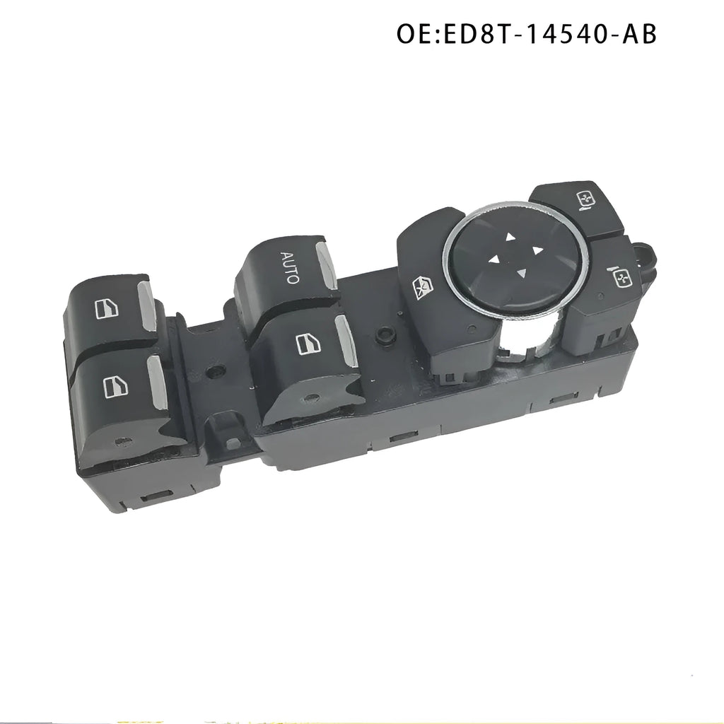 Ford Focus electric window regulator replacement part with black ABS plastic construction and 12V motor