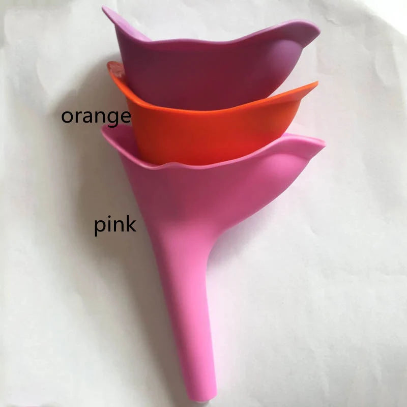 Ladies Standing Urinal in purple, portable and hygienic solution for women