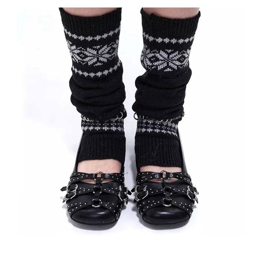 Women's black genuine patent leather retro pumps with a buckle and square toe on a low flat heel.
