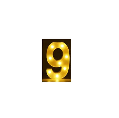 Luminous LED letter and number night light for weddings and parties