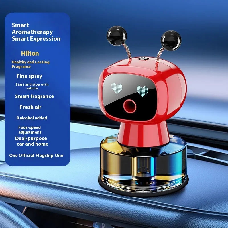 Robot intelligent car aroma diffuser with five fragrance options and 50-100 ml net content