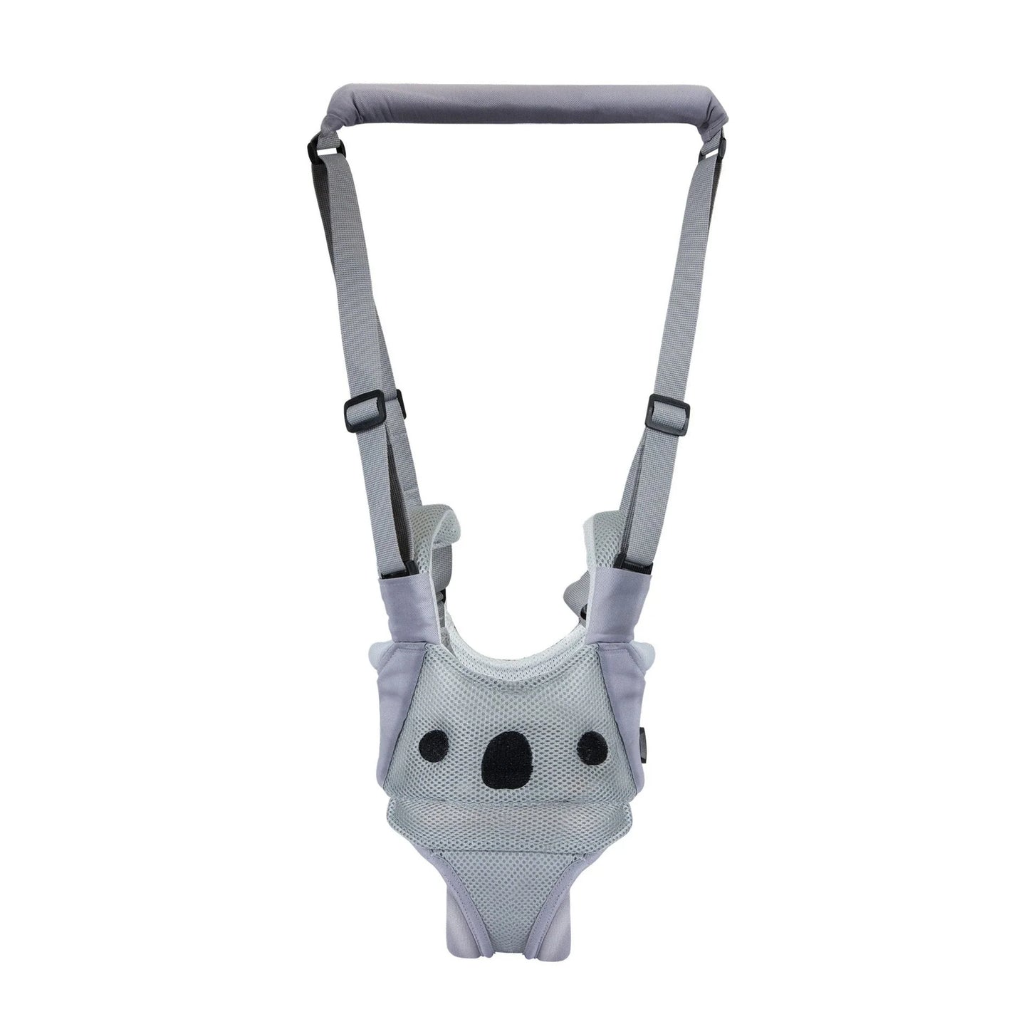 Hands-free baby walking harness in various colors, designed to support and guide toddlers during the early walking stages