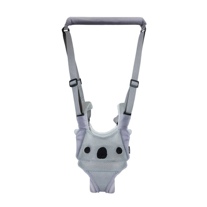 Hands-free baby walking harness in various colors, designed to support and guide toddlers during the early walking stages