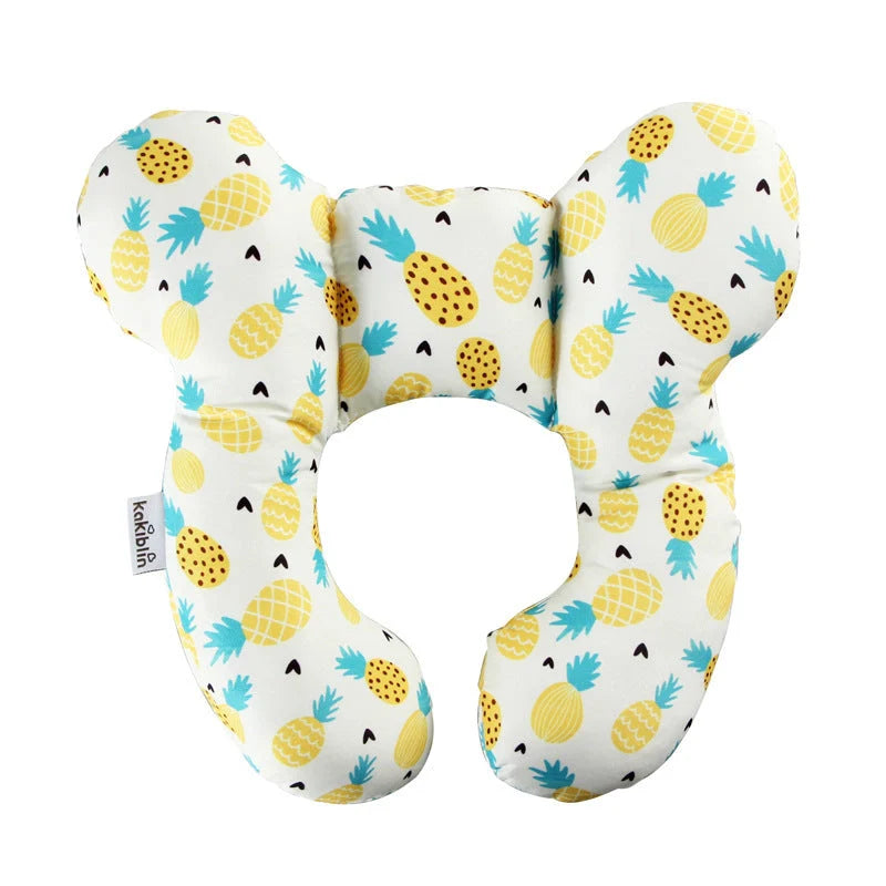 U-shaped baby head support pillow in various styles for car safety seats