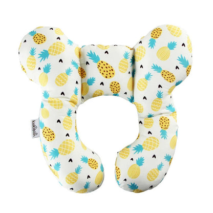 U-shaped baby head support pillow in various styles for car safety seats