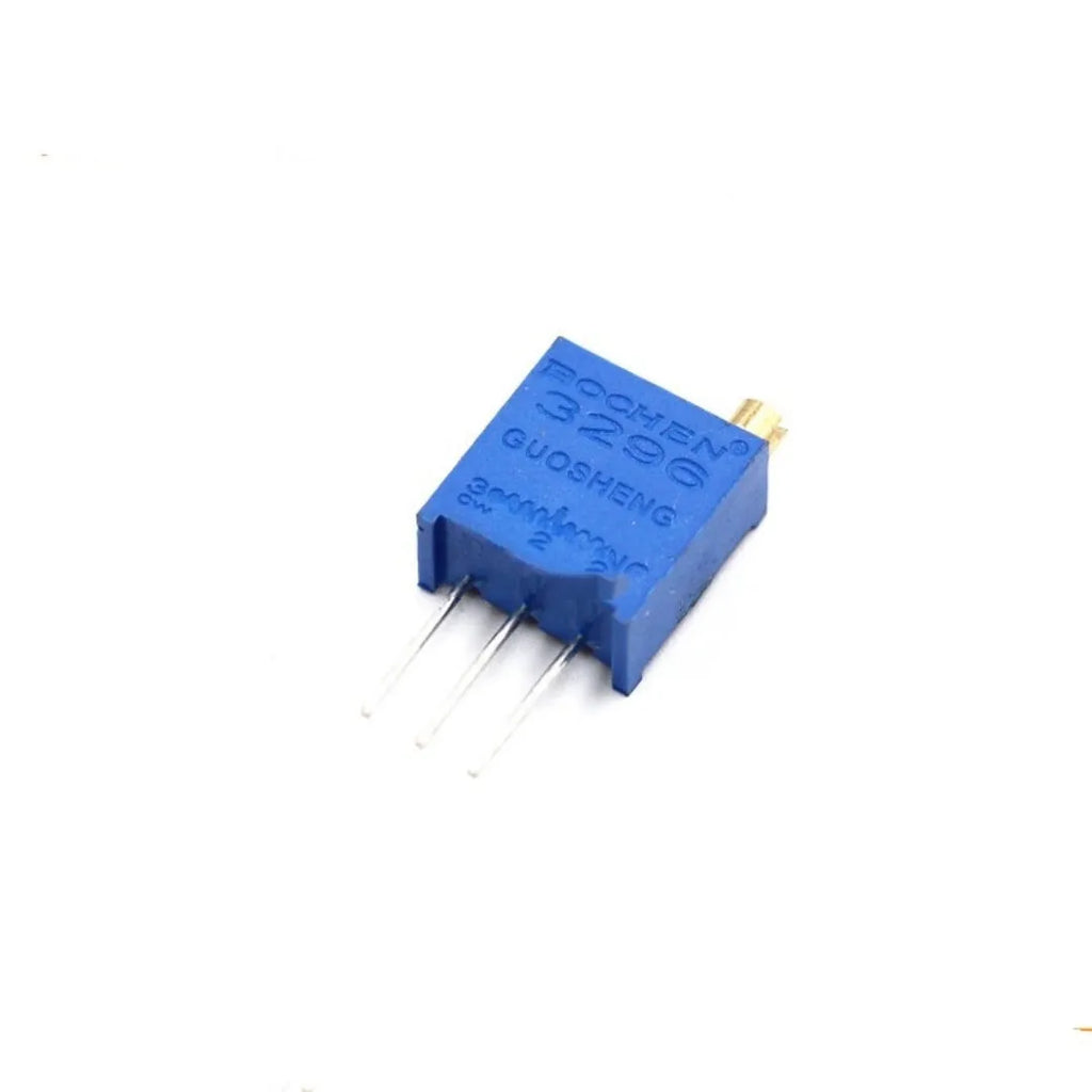 Blue multi turn precision trimmer potentiometer 20K ohm glass glaze film