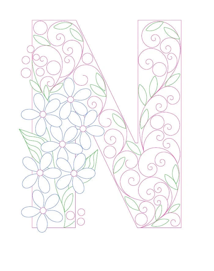 Paper Filigree Painting Kit - Letters for creative art projects
