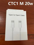 White British Standard 20W PD fast charger with Type-C cable for UK wall sockets