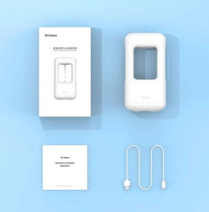 Weibel Anti-Gravity Water Drop Humidifier with cool mist technology and quiet operation