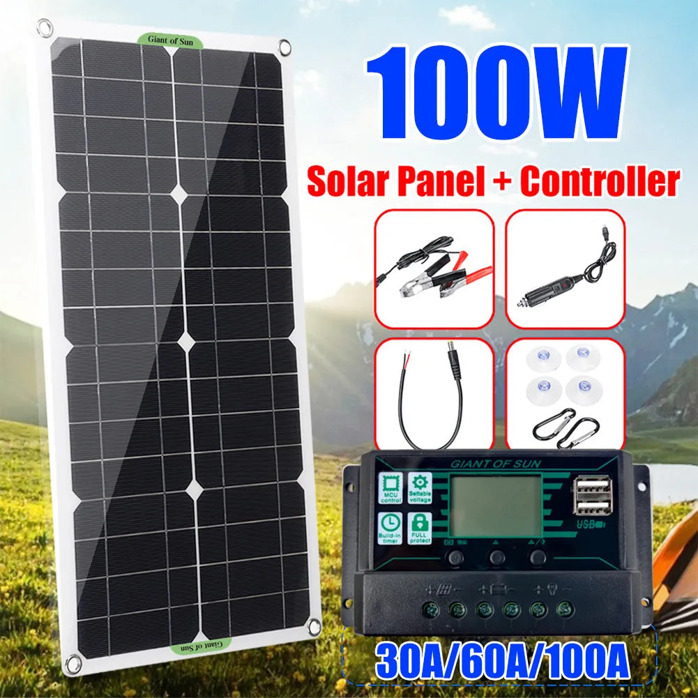 30W 18V semi-flexible solar panel for outdoor charging