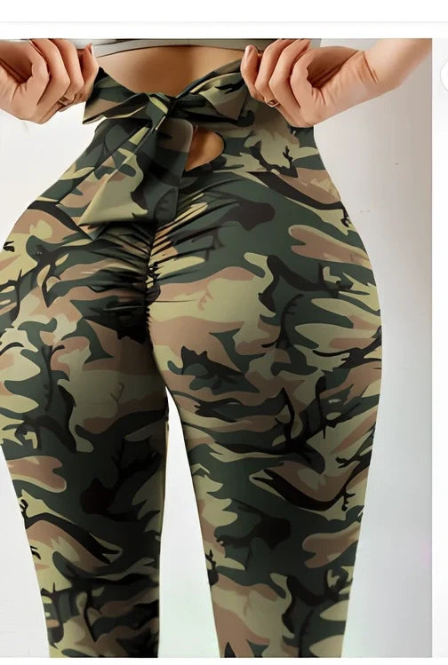 Women's hip-lift yoga pants in multiple colours with dual fabric options for fitness workouts