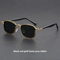 Retro square frame sunglasses with metal and plastic construction in various colour options.