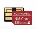 Red Huawei NM memory card 128G capacity with 90 MB/s read write speed for mobile phones