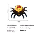 Halloween spider-back candle light ornament with plastic construction measuring 7 by 8.5 by 5 centimetres