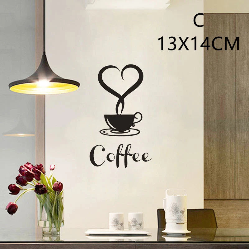 English Proverbs Wall Stickers featuring a knife and fork design