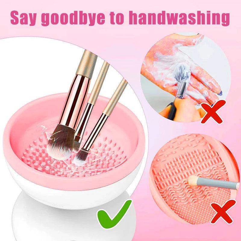 USB Portable Makeup Brush Cleaner for quick and easy cleaning of cosmetic brushes