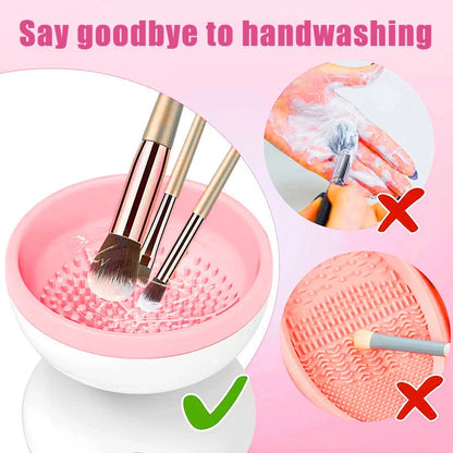 USB Portable Makeup Brush Cleaner for quick and easy cleaning of cosmetic brushes