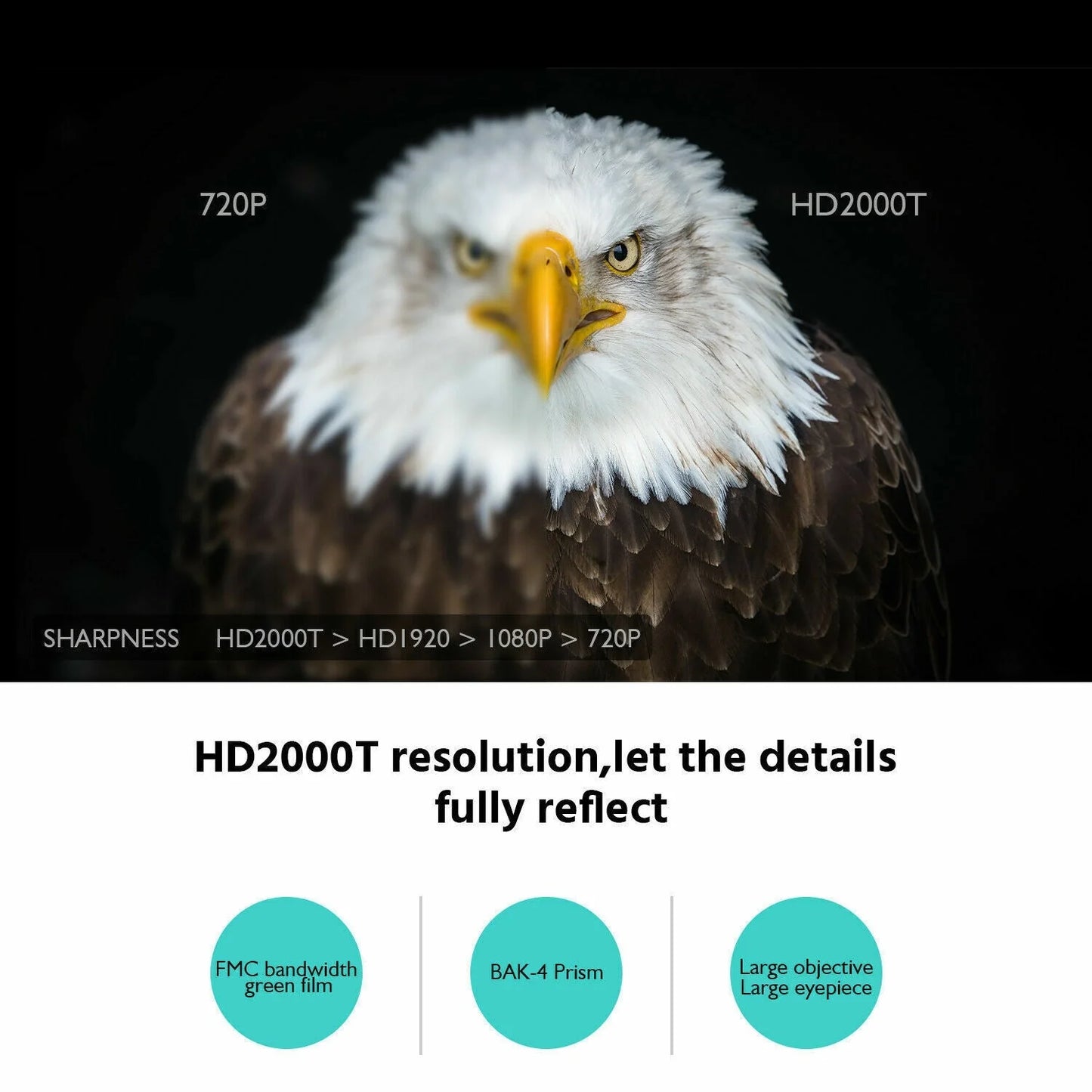 40x60 Day Night Vision HD Optical Monocular for outdoor observation