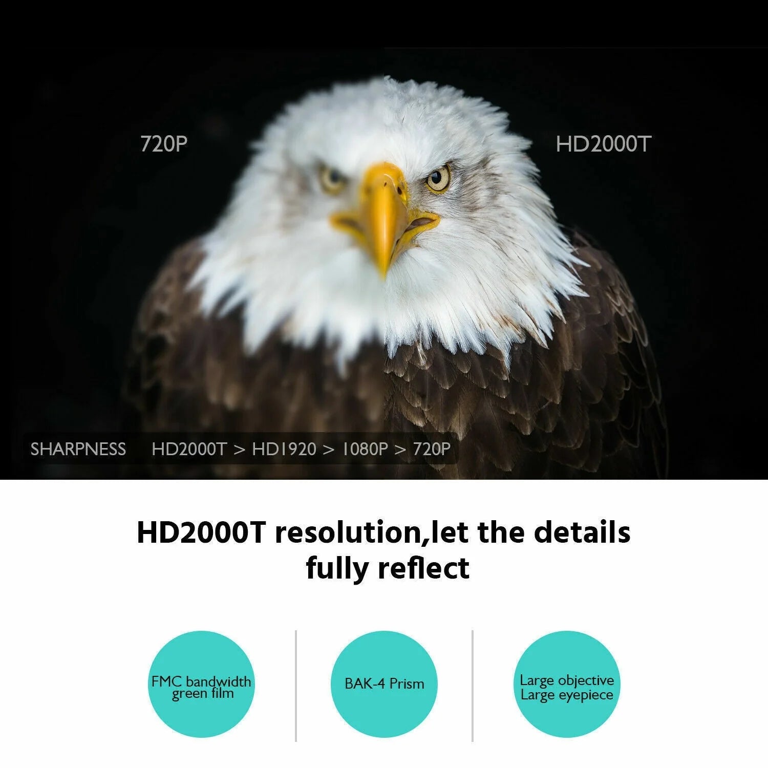 40x60 Day Night Vision HD Optical Monocular for outdoor observation