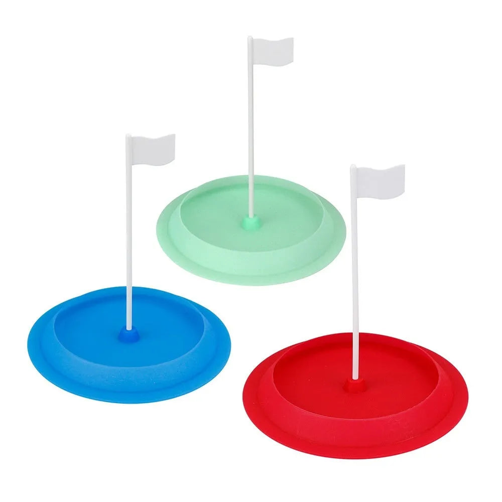 Rubber silicone putter plate with 16cm diameter for golf training
