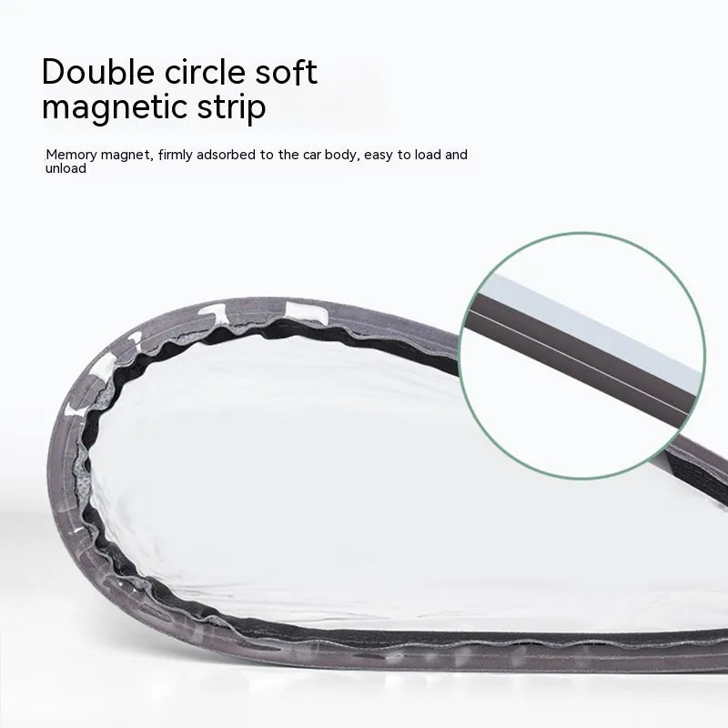 Black PVC electric vehicle charging gun rain cover with magnetic strips.