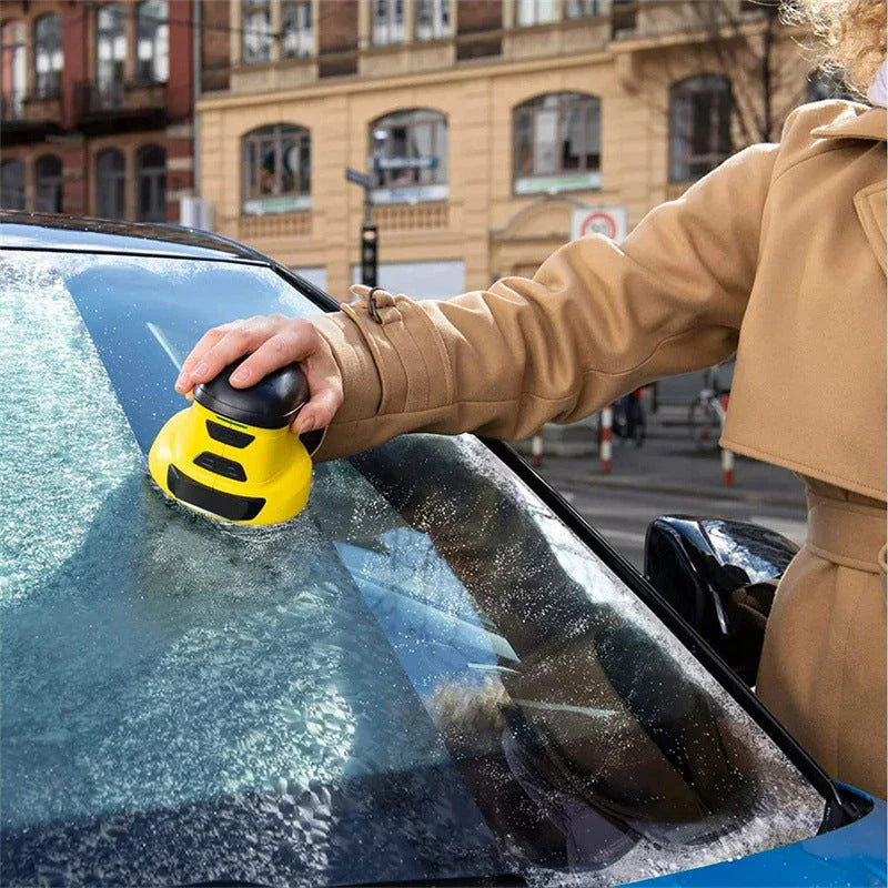 Cordless electric ice scraper with rechargeable battery for effortless windshield deicing during winter