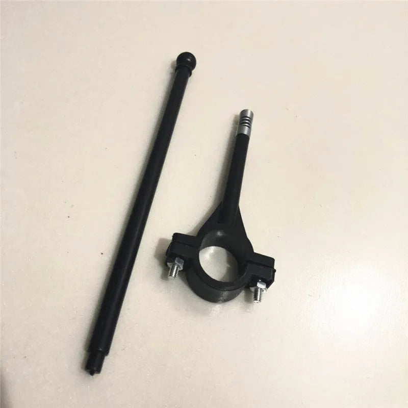 Cycling handlebar flag with plastic pole and polyester square fabric for bicycle mounting