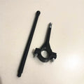 Cycling handlebar flag with plastic pole and polyester square fabric for bicycle mounting