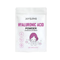 Container of 100g hyaluronic acid powder for DIY face masks with one fabric mask.