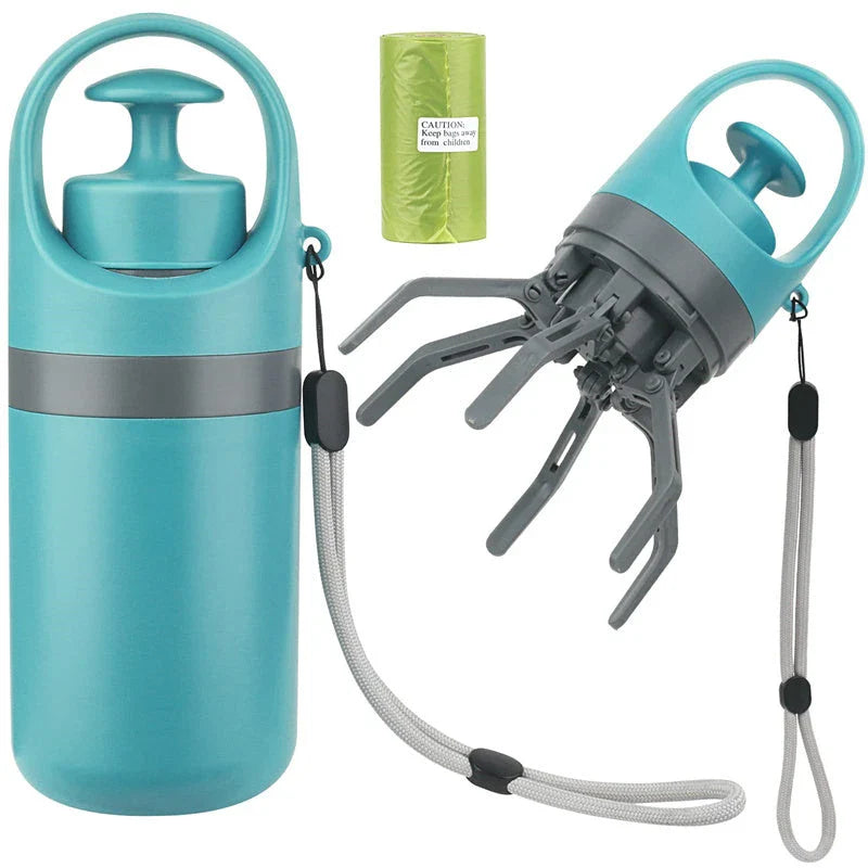 Versatile Dog Poop Scooper with Integrated Bag Dispenser for Hassle-Free Cleanup