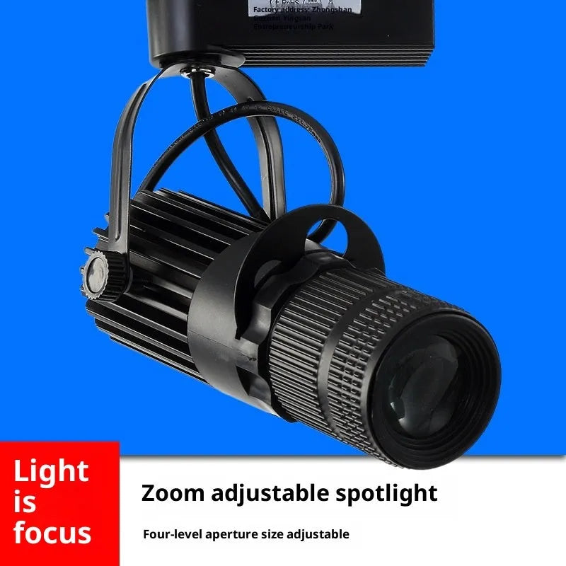 LED spotlight adjustable focus ceiling light aluminium shell 3000K warm white 6000K cool white