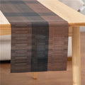 PVC non-slip kitchen sink mat in modern design with gradient bamboo colour options