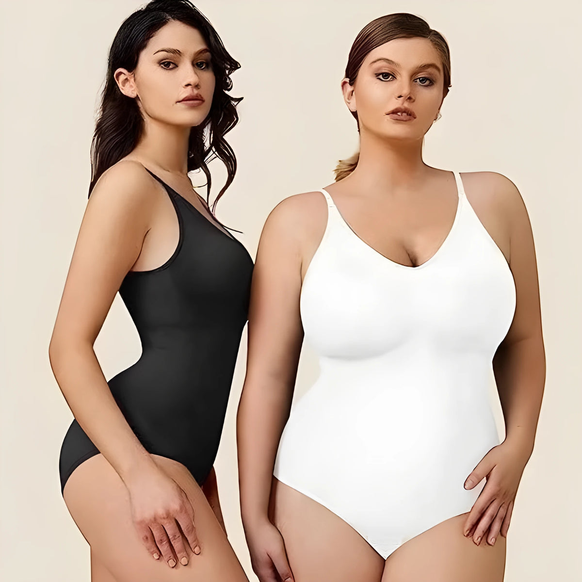 Plus size seamless nylon body shaping jumpsuit with adjustable hip lifting and abdominal support in multiple colours