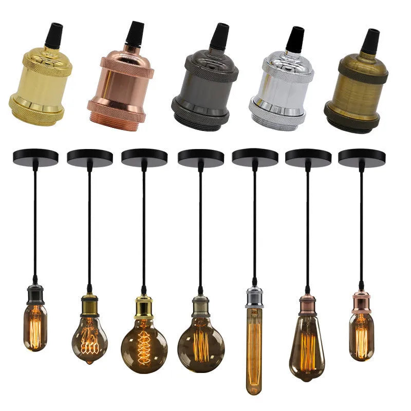 Aluminium single-head lamp holder chandelier suit electroplated finish 46mm x 75mm