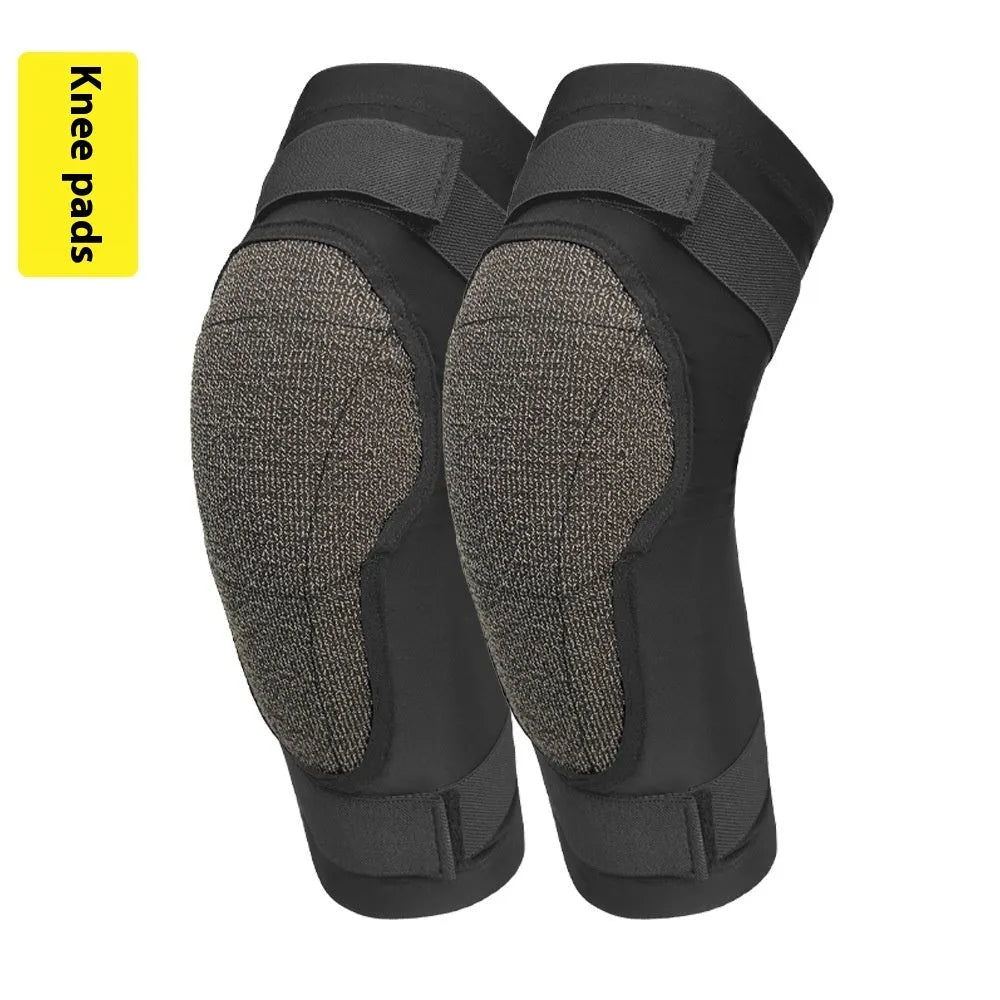 X-ray diffraction ski protective hip pad and knee pad set for impact absorption in sports