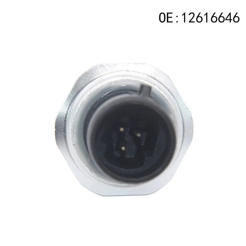 Silver metal fuel pressure sensor for automotive engines with model numbers 12616646 12677836 D1846A