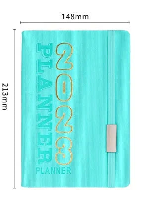 Creative student almanac calendar with imitation leather cover showing monthly design variety