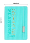 Creative student almanac calendar with imitation leather cover showing monthly design variety