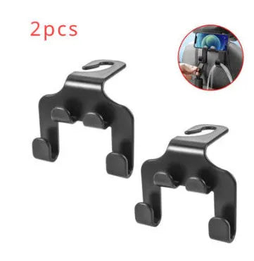 ABS car multifunction hook set for phone holding and item hanging
