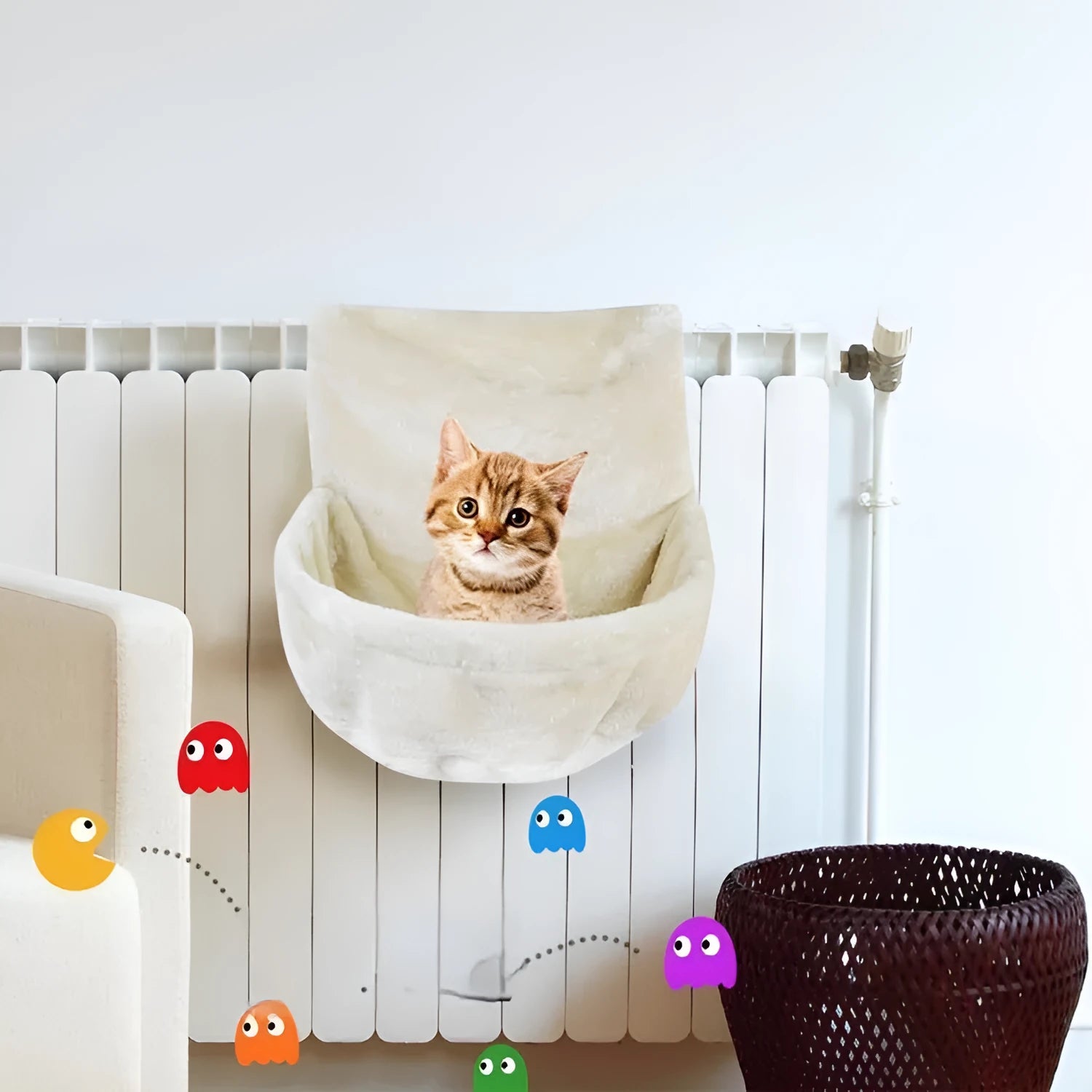Iron frame cat hammock bed in available colour options