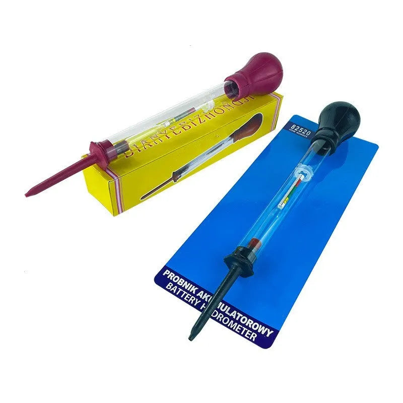 330mm red and black glass electrohydraulic hydrometer for automobile battery electrolyte density measurement