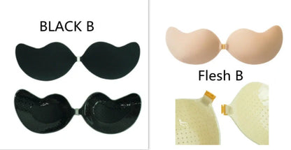 Deep V Invisible Bra with Mango Cup for seamless support under swimwear or dresses