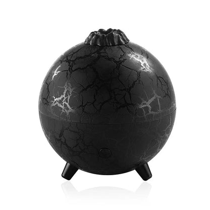 Creative Planet USB Humidifier with essential oil diffuser in black and white crackle finish