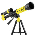 White or yellow children's 150X astronomical telescope with tripod, iPhone compatible