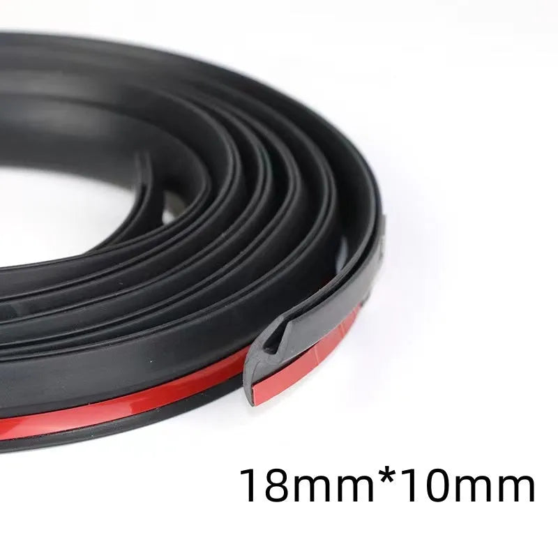 Car H-type self-adhesive sealing strip showing H-profile cross-section and adhesive backing
