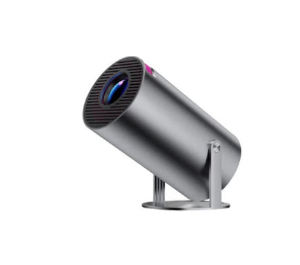 Compact, versatile home theater projector with 180-degree rotation, automatic keystone correction, and wireless connectivity for an immersive entertainment experience.