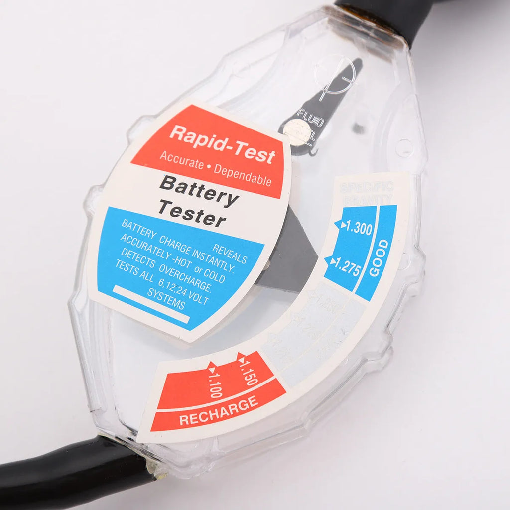 Liquid hydrometer densitometer tool for battery electrolyte testing with suction mechanism