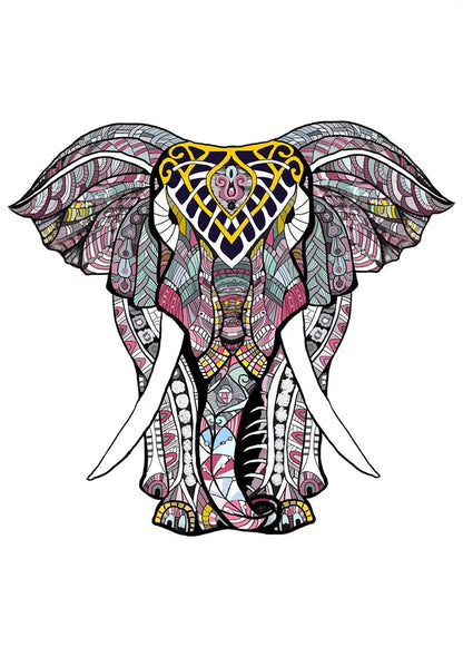 Colourful animal-shaped wooden jigsaw puzzles for children, educational and fun